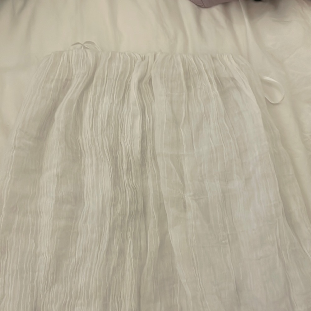 Dissh white strapless maxi dress one size